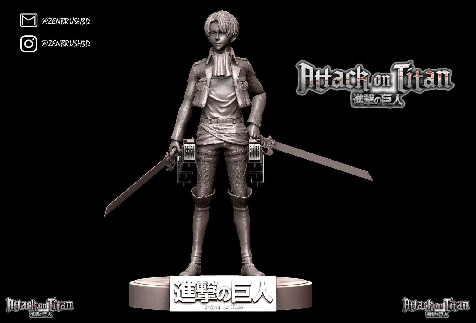 levi ackerman 3d model